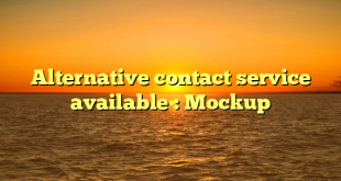 Alternative contact service available : Mockup