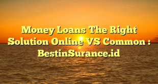 Money Loans The Right Solution Online VS Common : BestinSurance.id